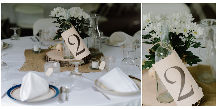 homemade wedding table decorations