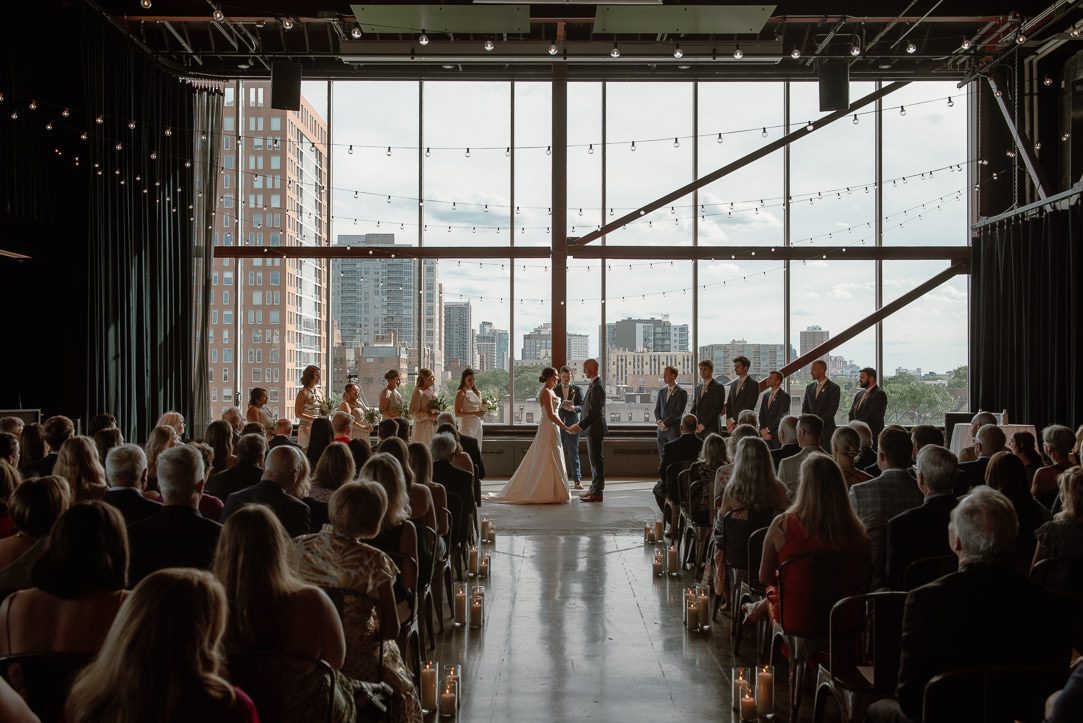 Wedding ceremony at Jan Serr Studio