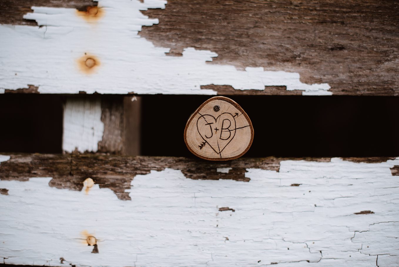 Homemade wooden ring box.