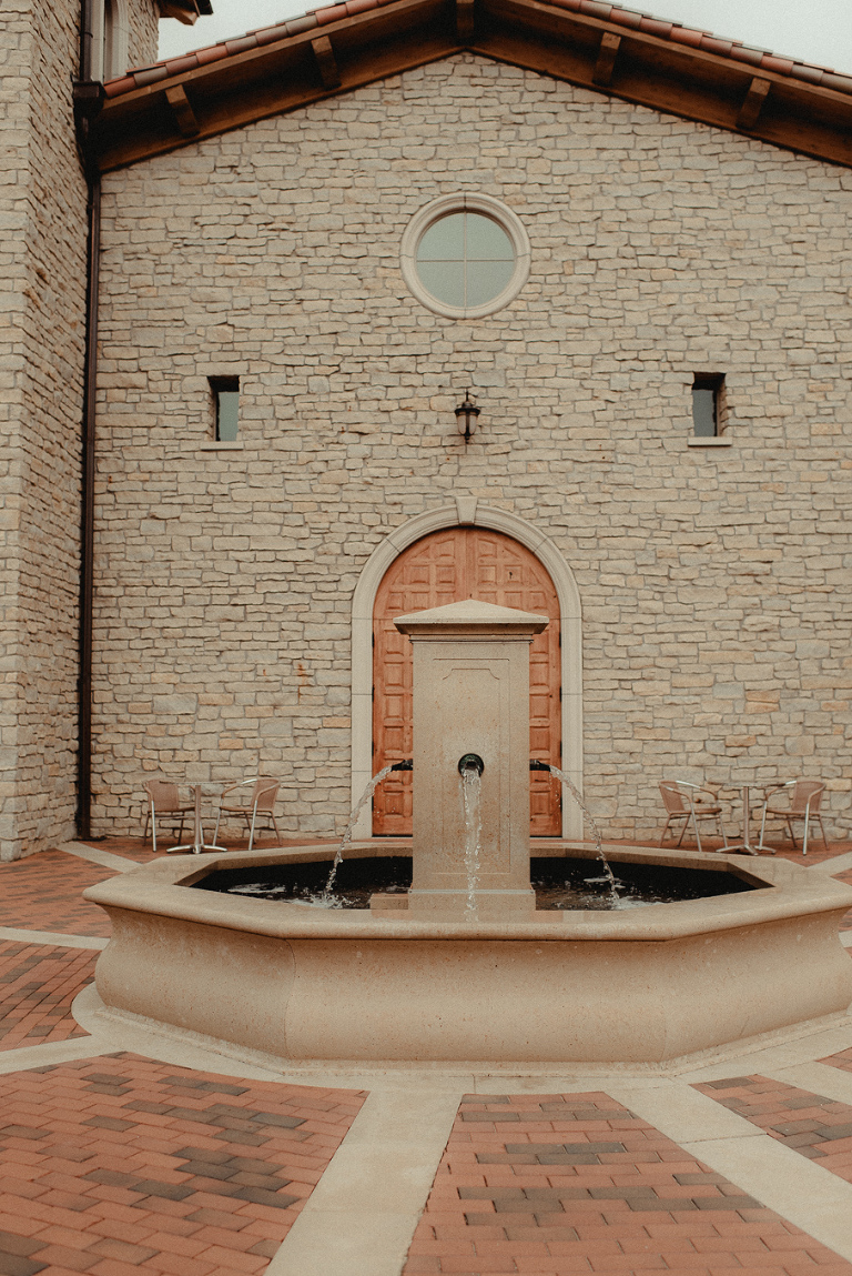 Fountain in courtyard