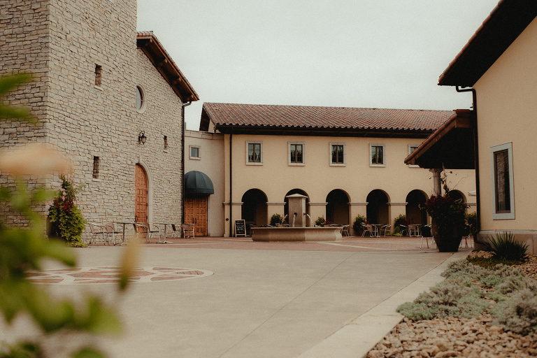 Pepin winery courtyard