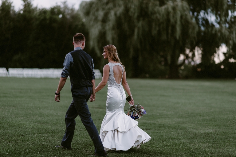 Dexter + Sarah's Romantic Barn at Harvest Moon Pond Wedding // The