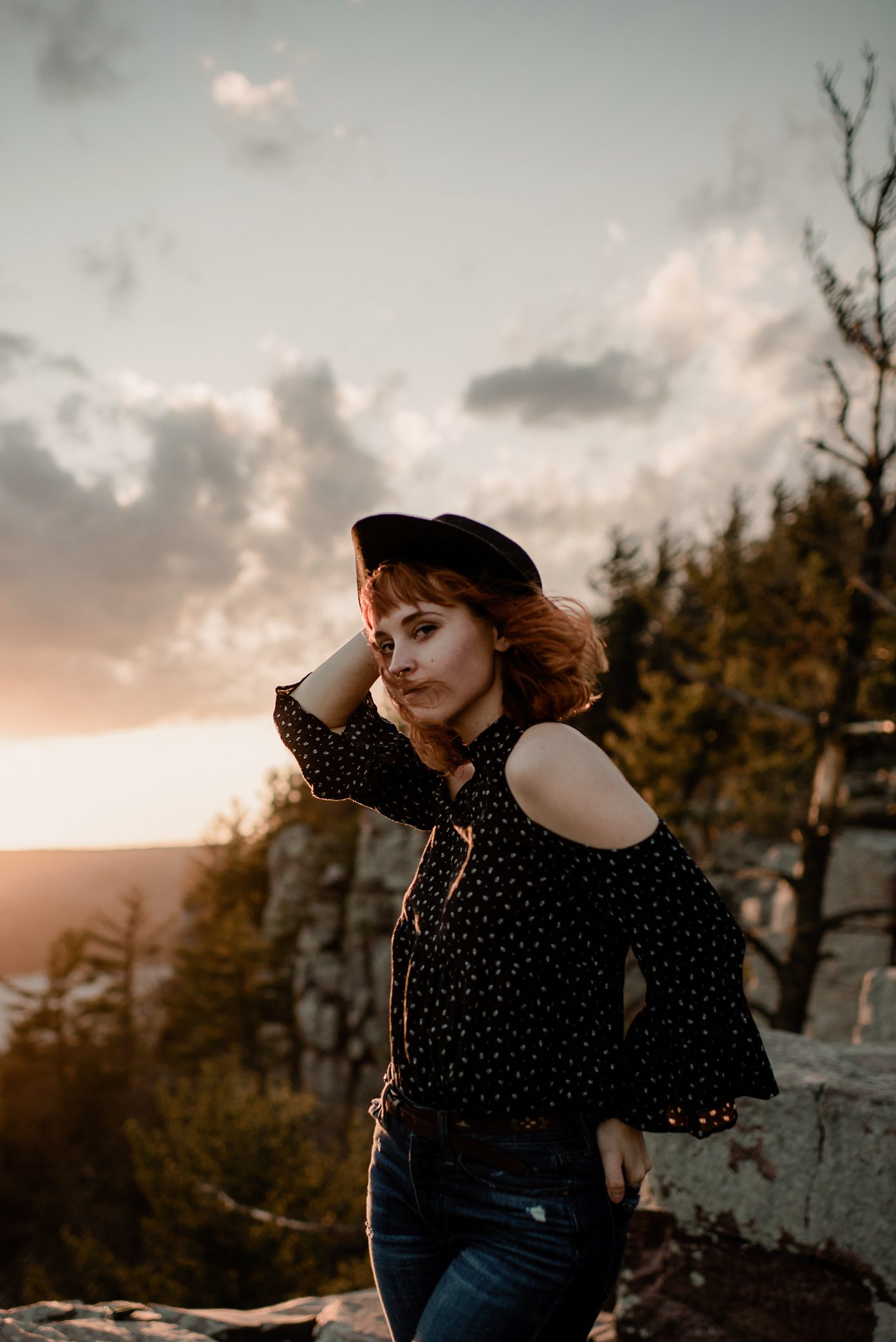 windy evening at devils lake