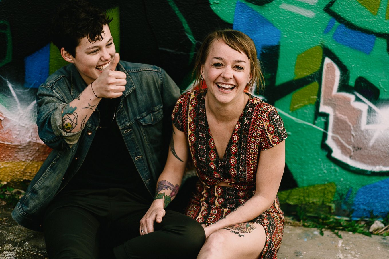 fun engagement session downtown madison