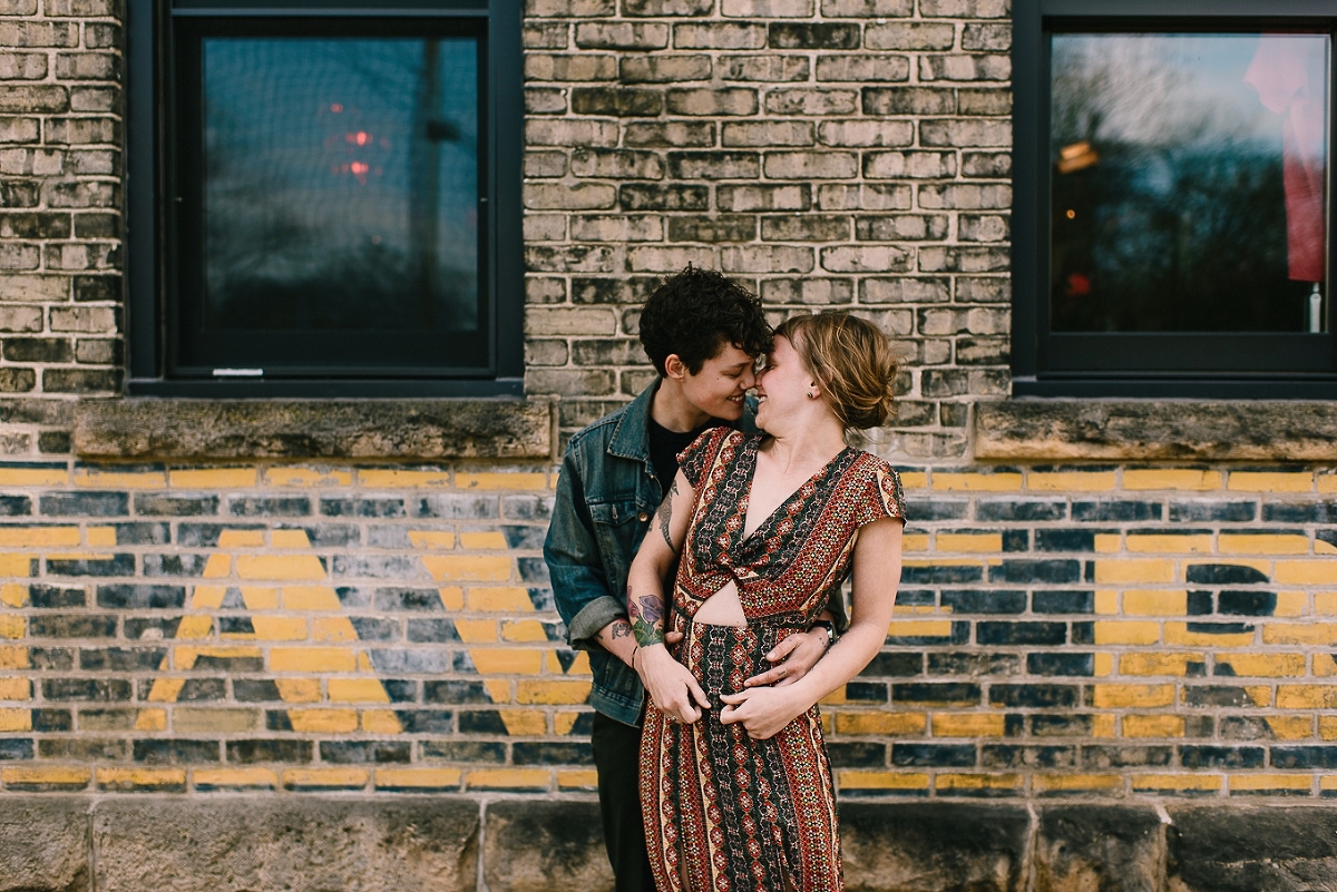 Same sex wisconsin engagement session in madison