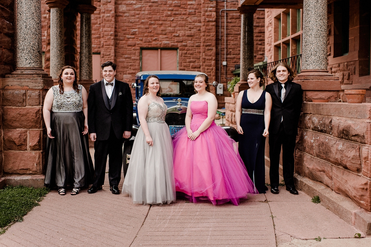 Prom dates at Al Ringling Mansion