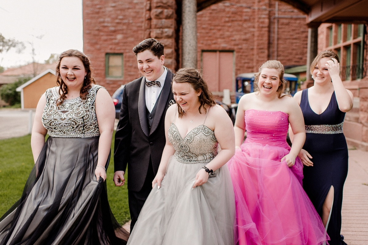 Happy Baraboo students before prom 2017