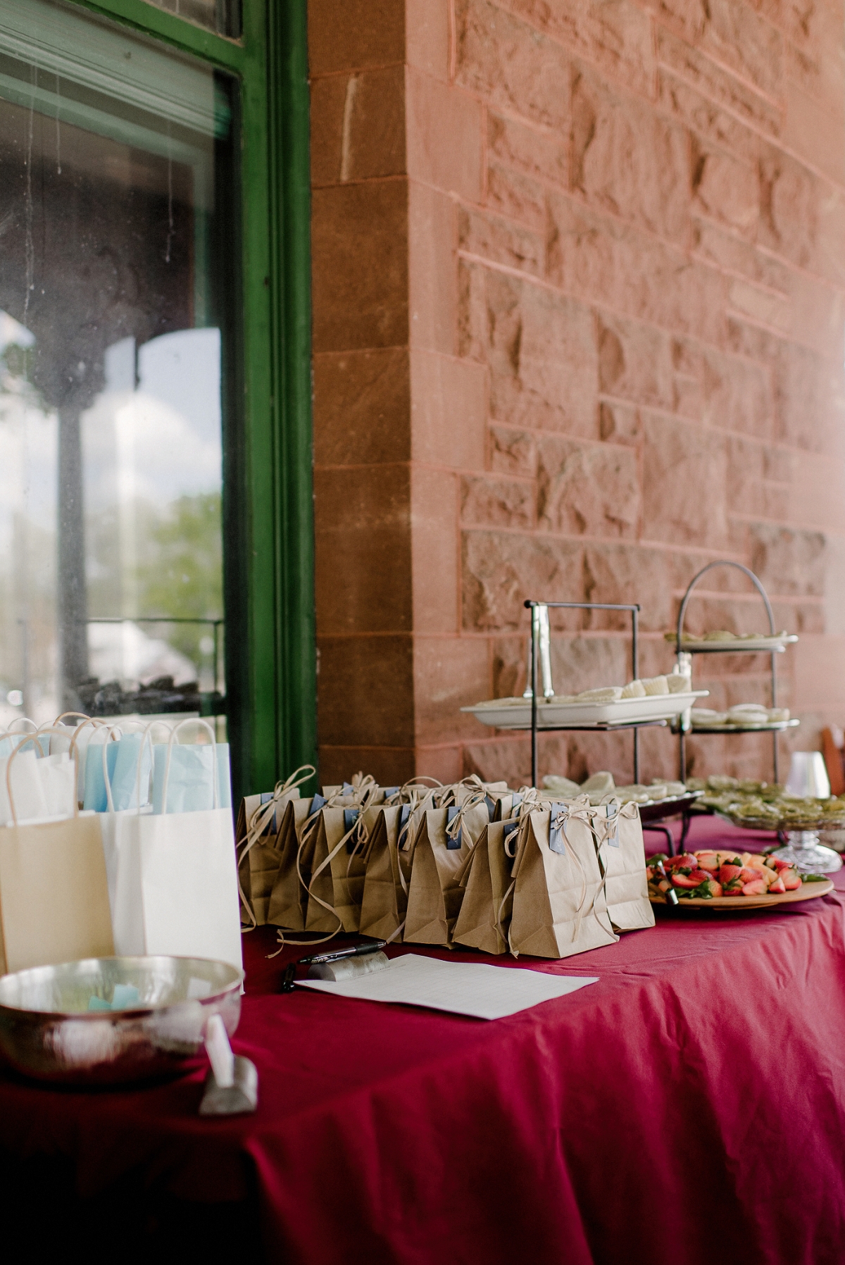 Vintage Port Catering treats at prom event