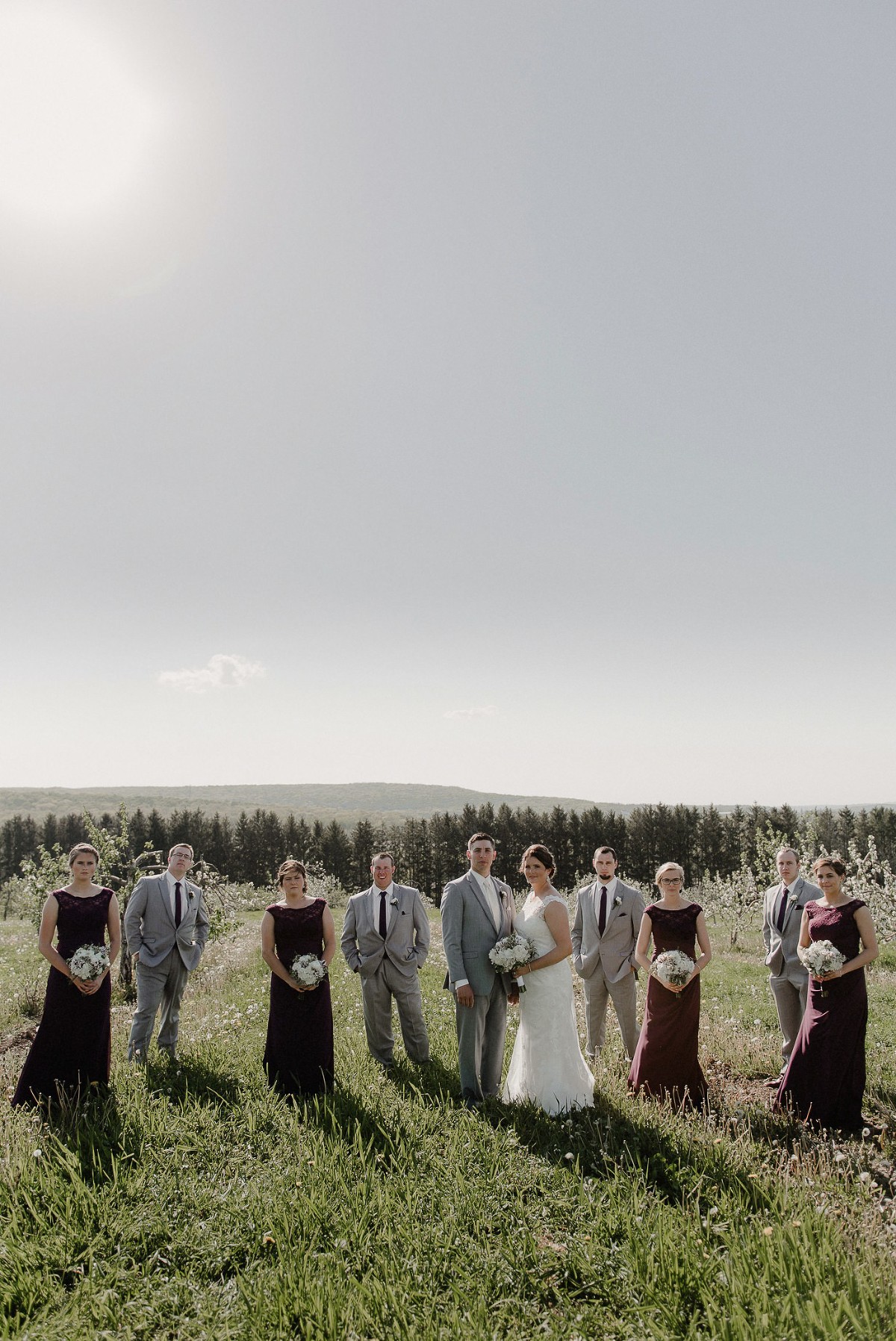 Ski Hi Apple Orchard Wedding party photos