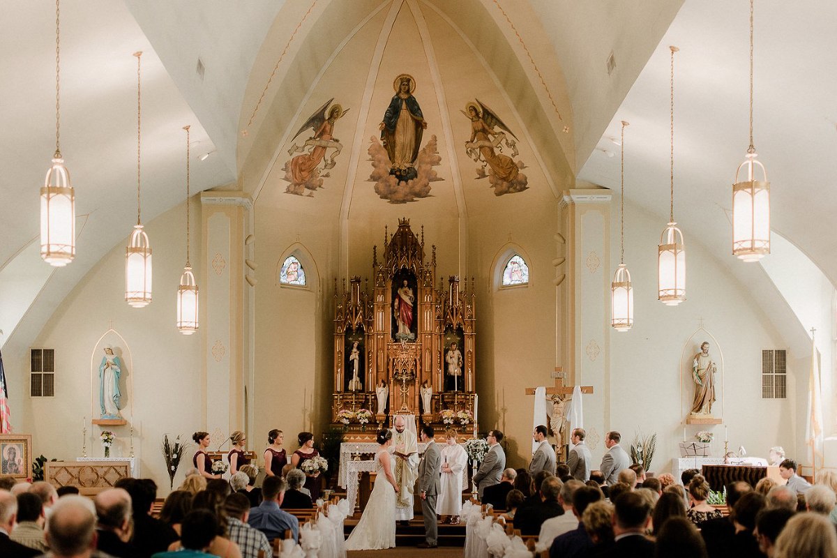 Ceremony at St Mary's Catholic Church