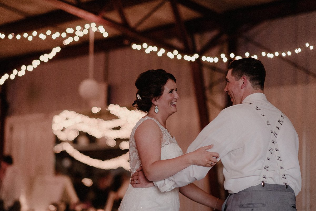 Bride and groom's first dance