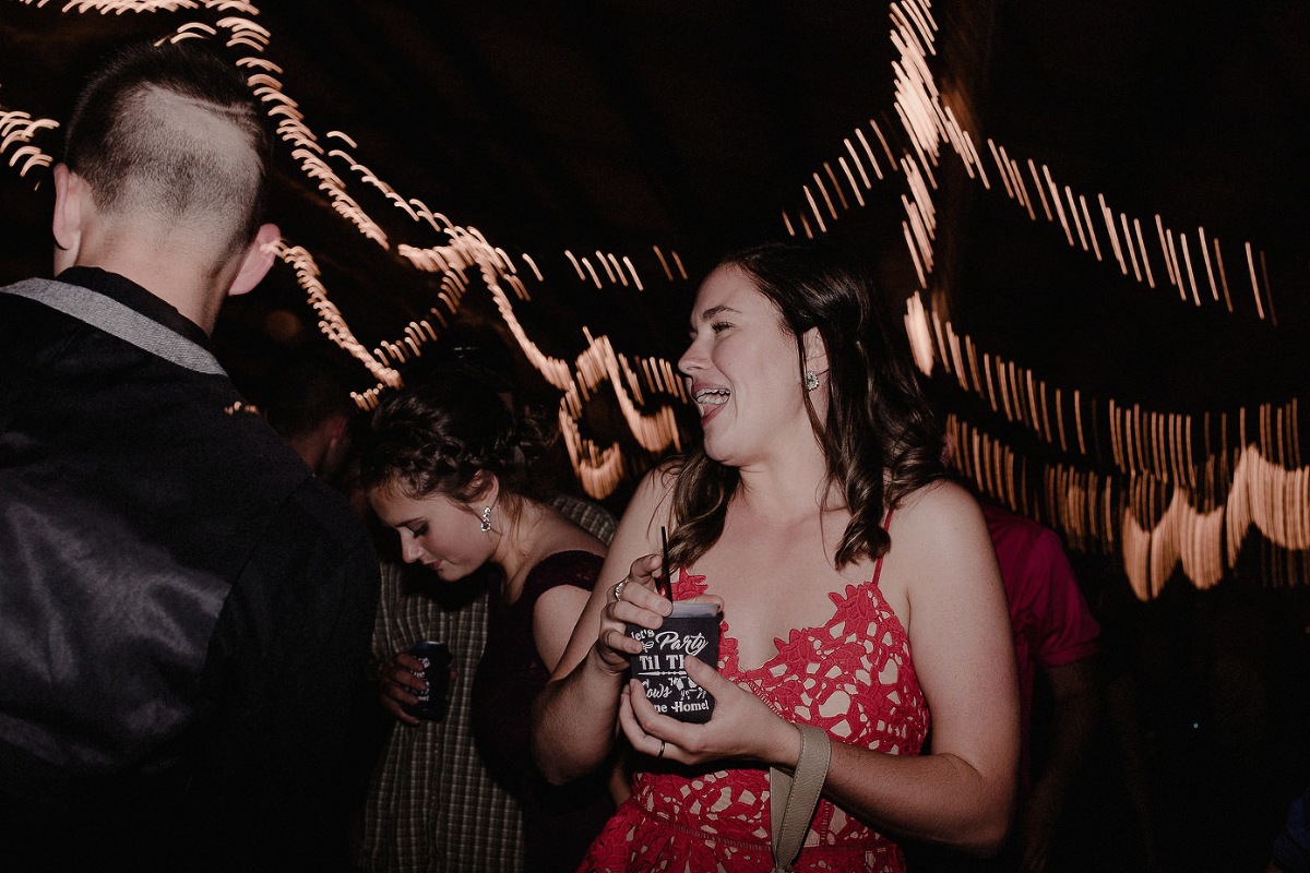 Wisconsin Dells Wedding photographer light trails dance photos