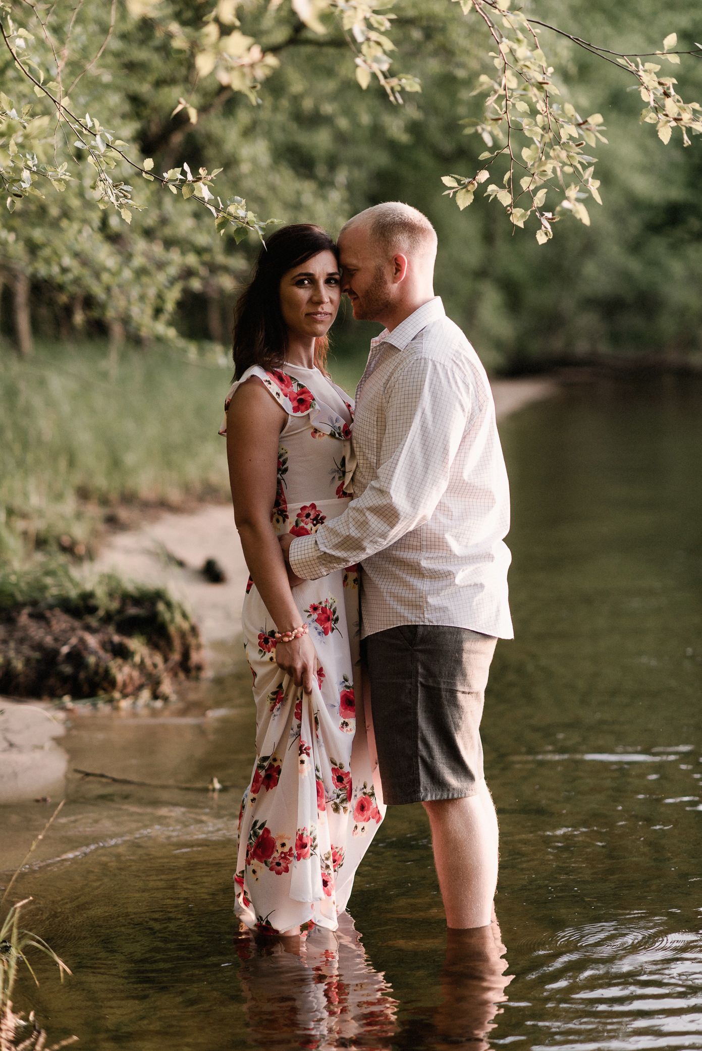 Wisconsin River engagement session with Kate Senger