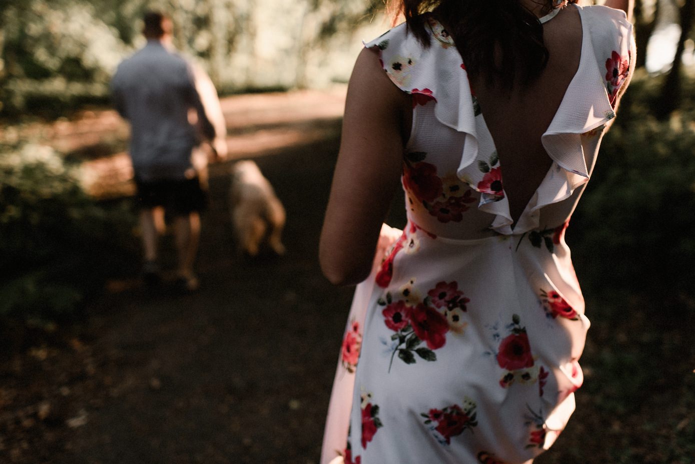 Forever 21 flowy dress for engagement photos