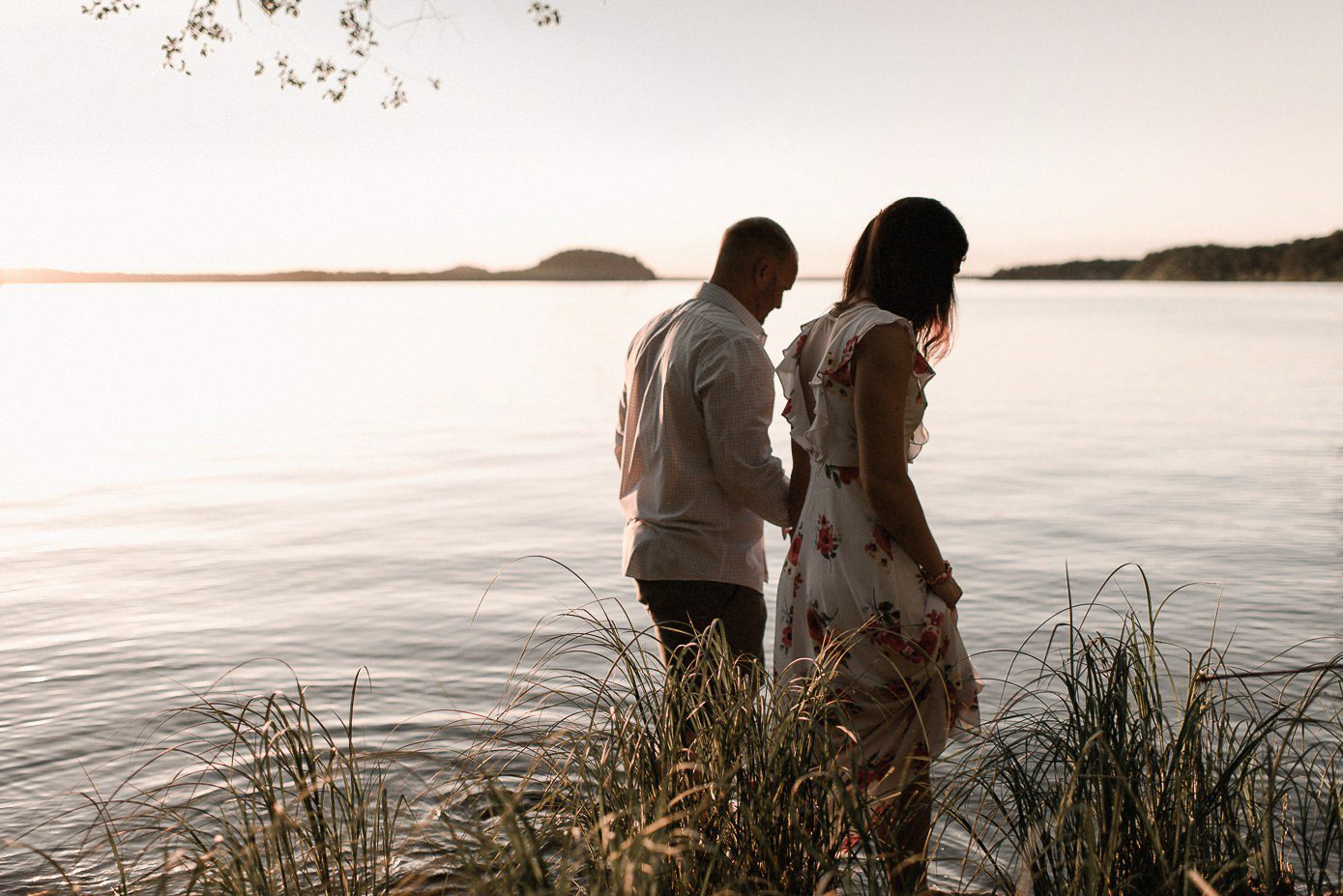 engagement sunset portraits