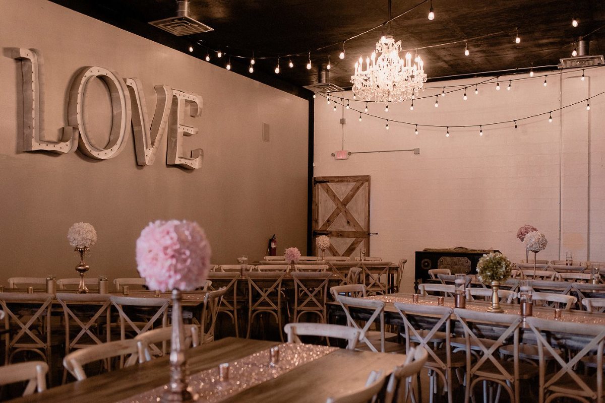 Wedding tablescape at Terrace 167