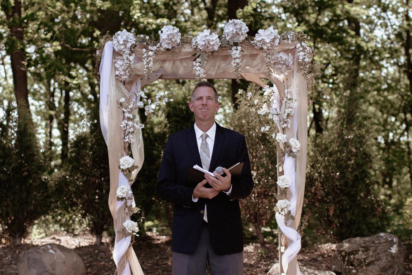Wedding minister at Terrace 167