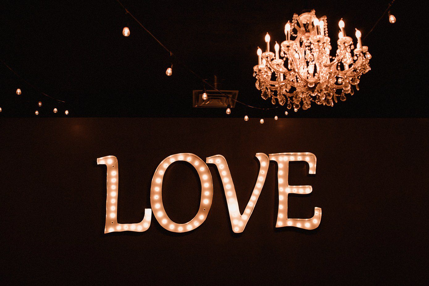 Large love light up sign
