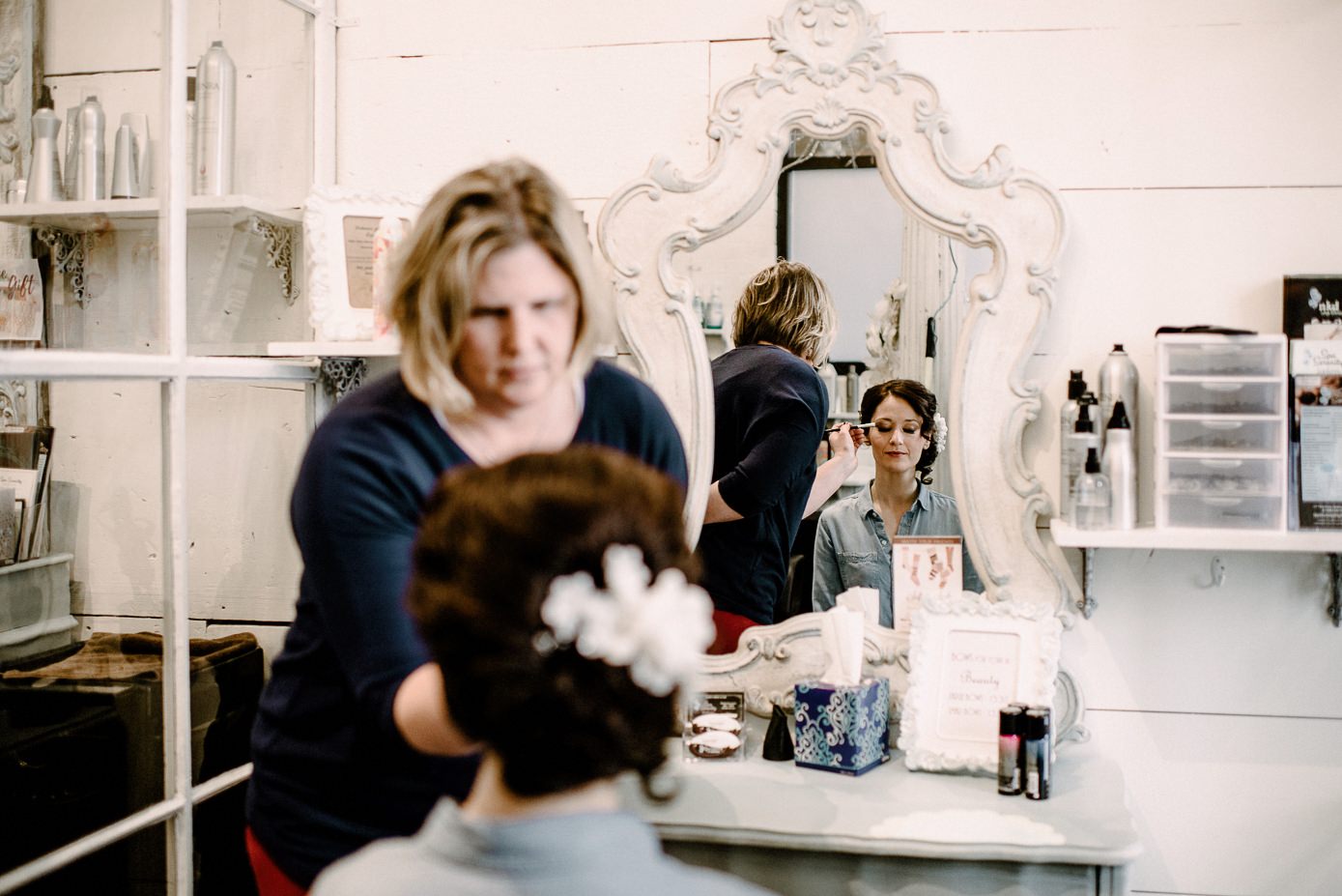 Wedding hair and makeup in Baraboo