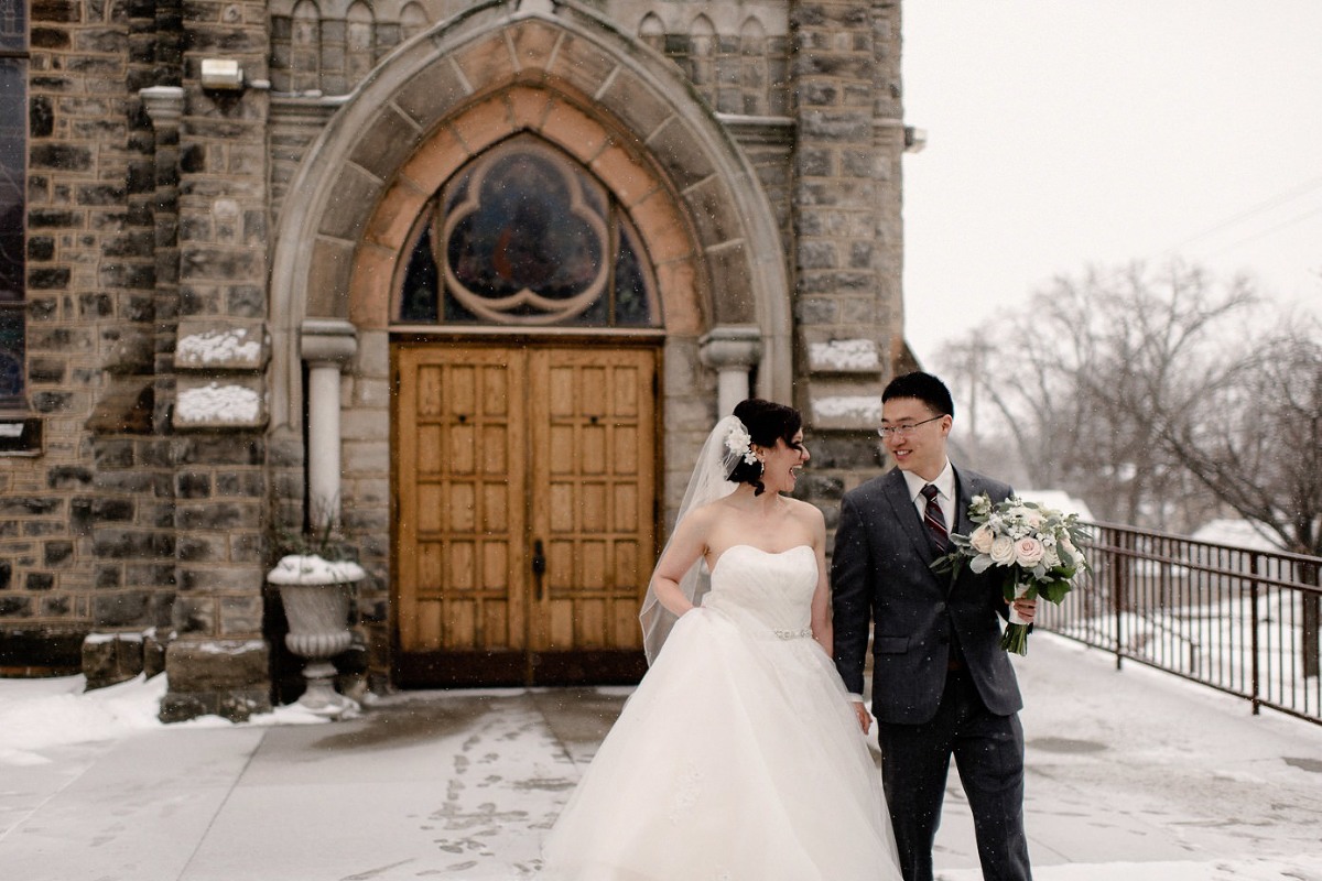 Baraboo Wisconsin Winter wedding