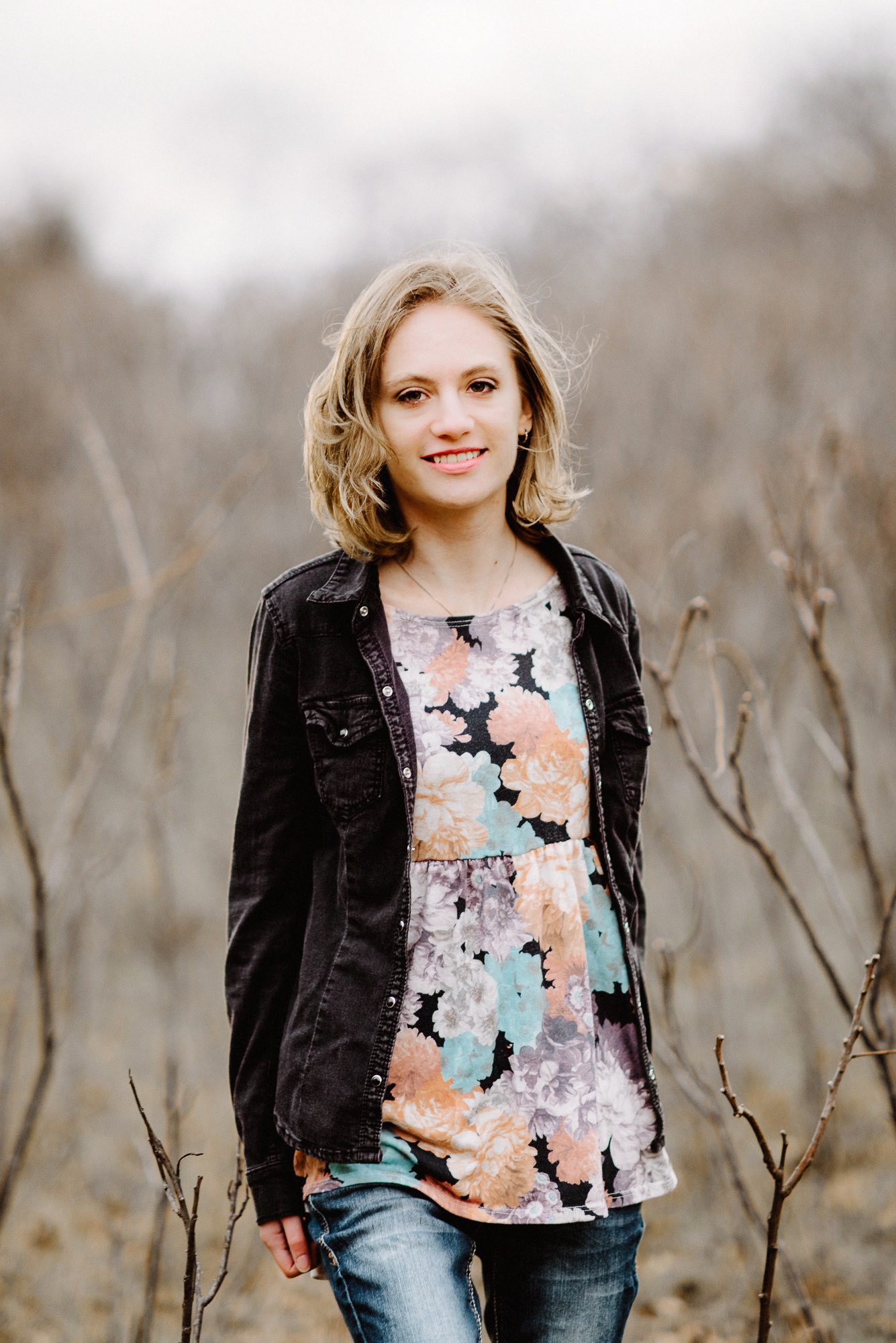 Moody senior portraits with Wisconsin photographer