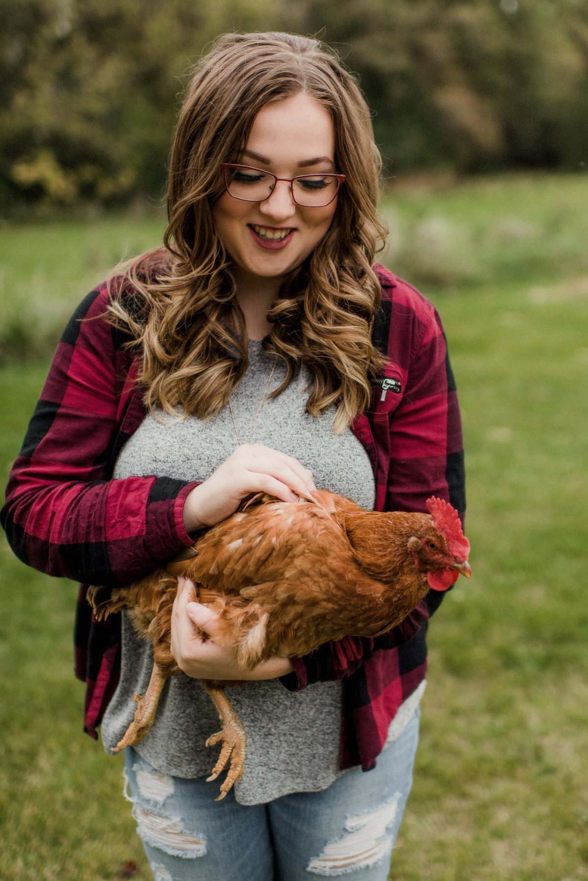 Poynette senior photos on the farm