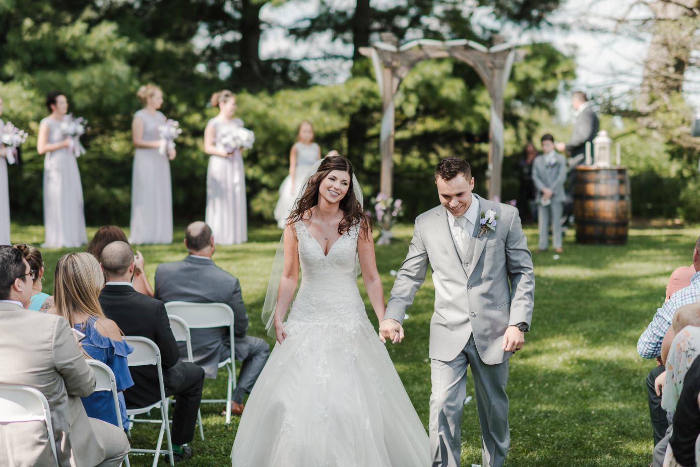 Wisconsin bride and groom at the Barn at Windy Pine in Waterloo.