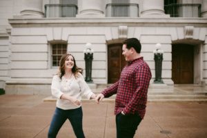 City engagement session in Madison WI