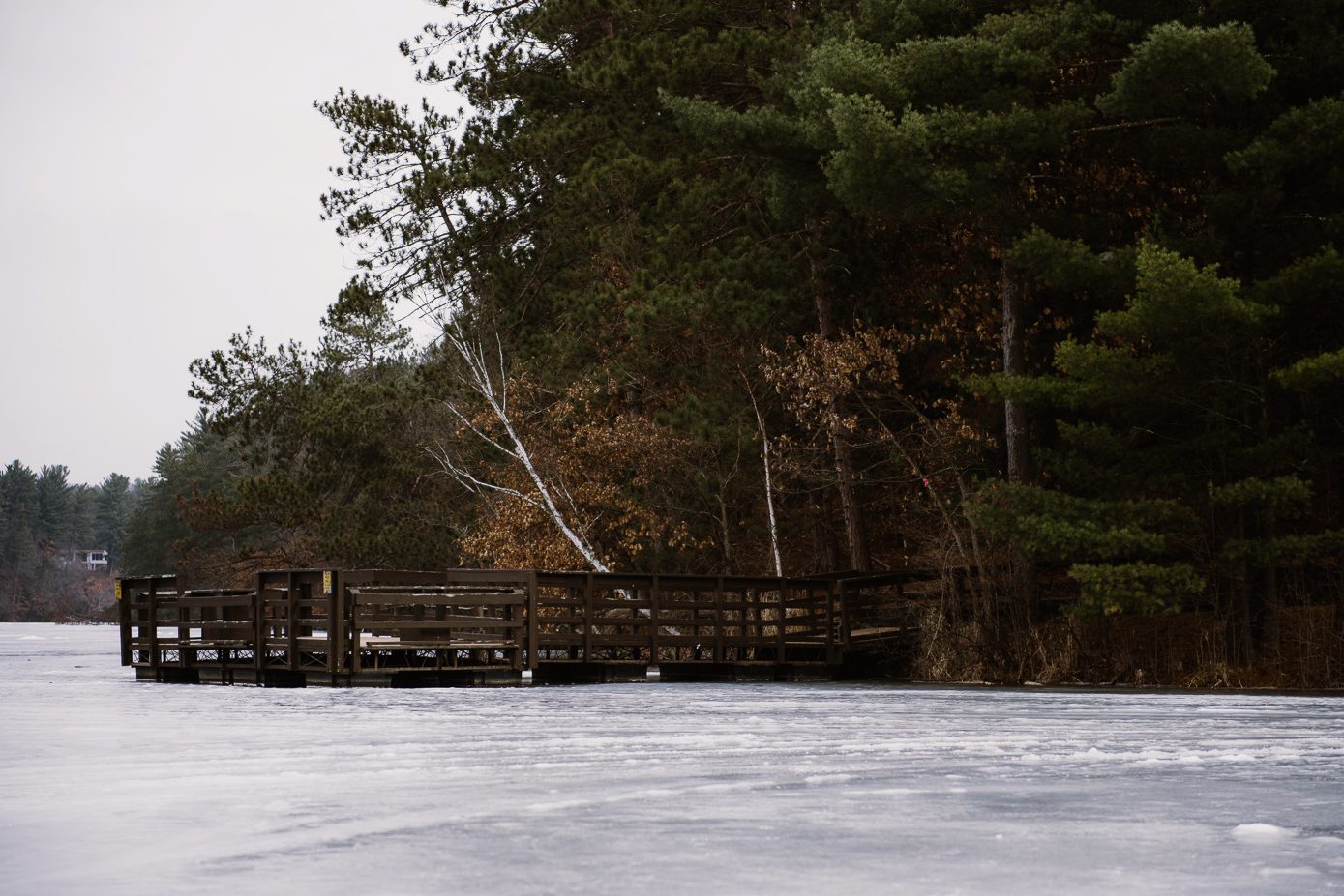 Mirror Lake fishing pier