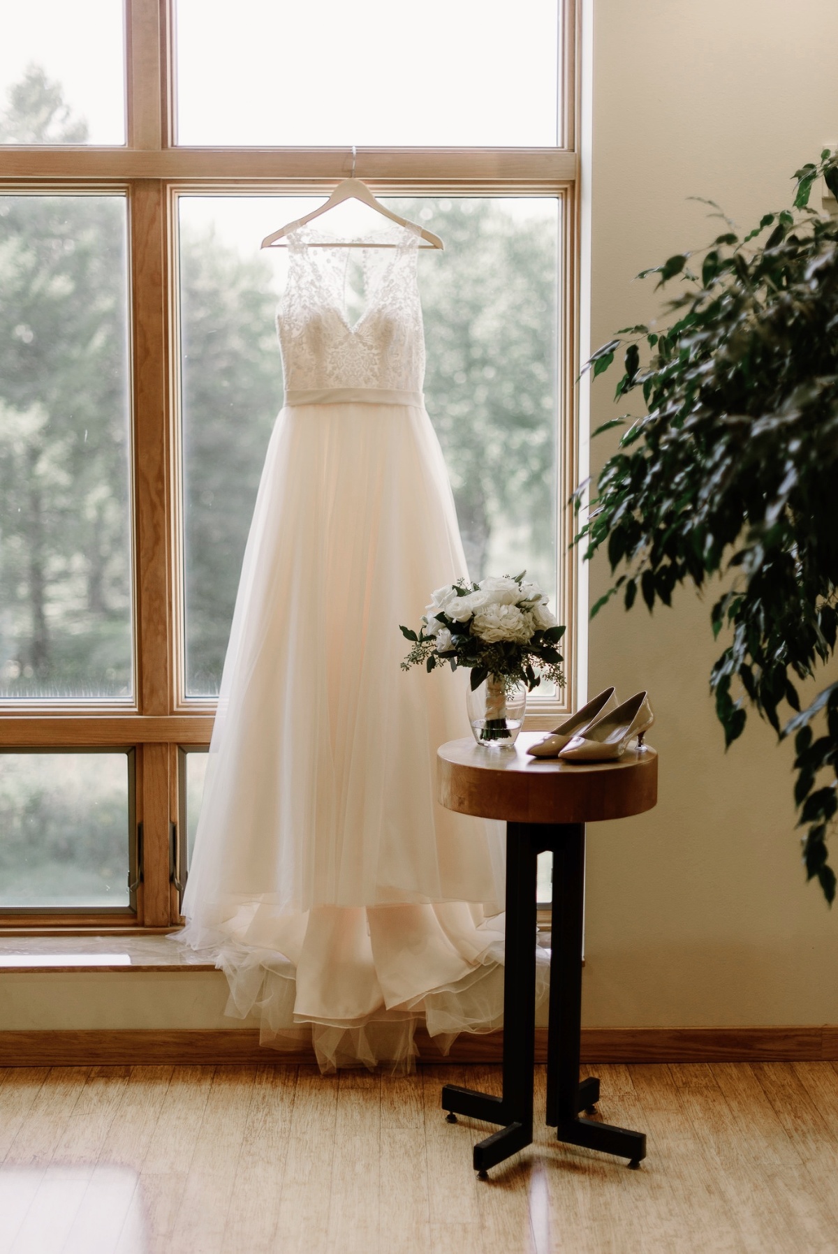 Wedding gown at Holy Wisdom Monastery