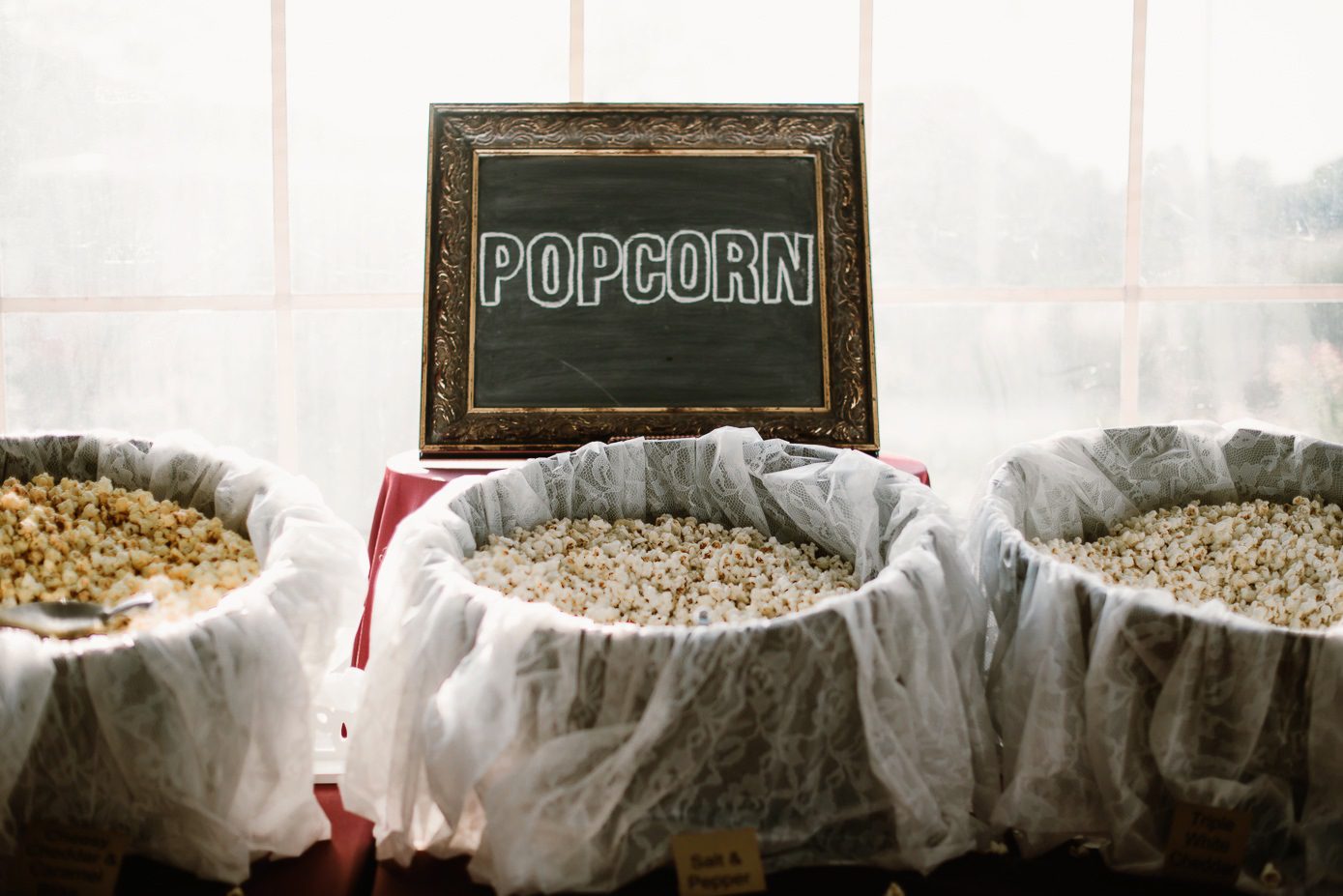 The Oaks Golf Course Cottage Grove popcorn at reception