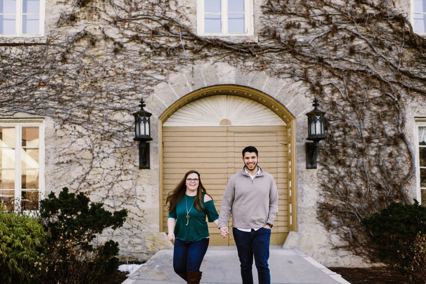 Wollersheim winery engagement with Sauk wedding photographer