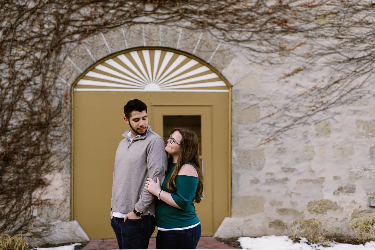 Wollersheim winery engagement with Sauk wedding photographer