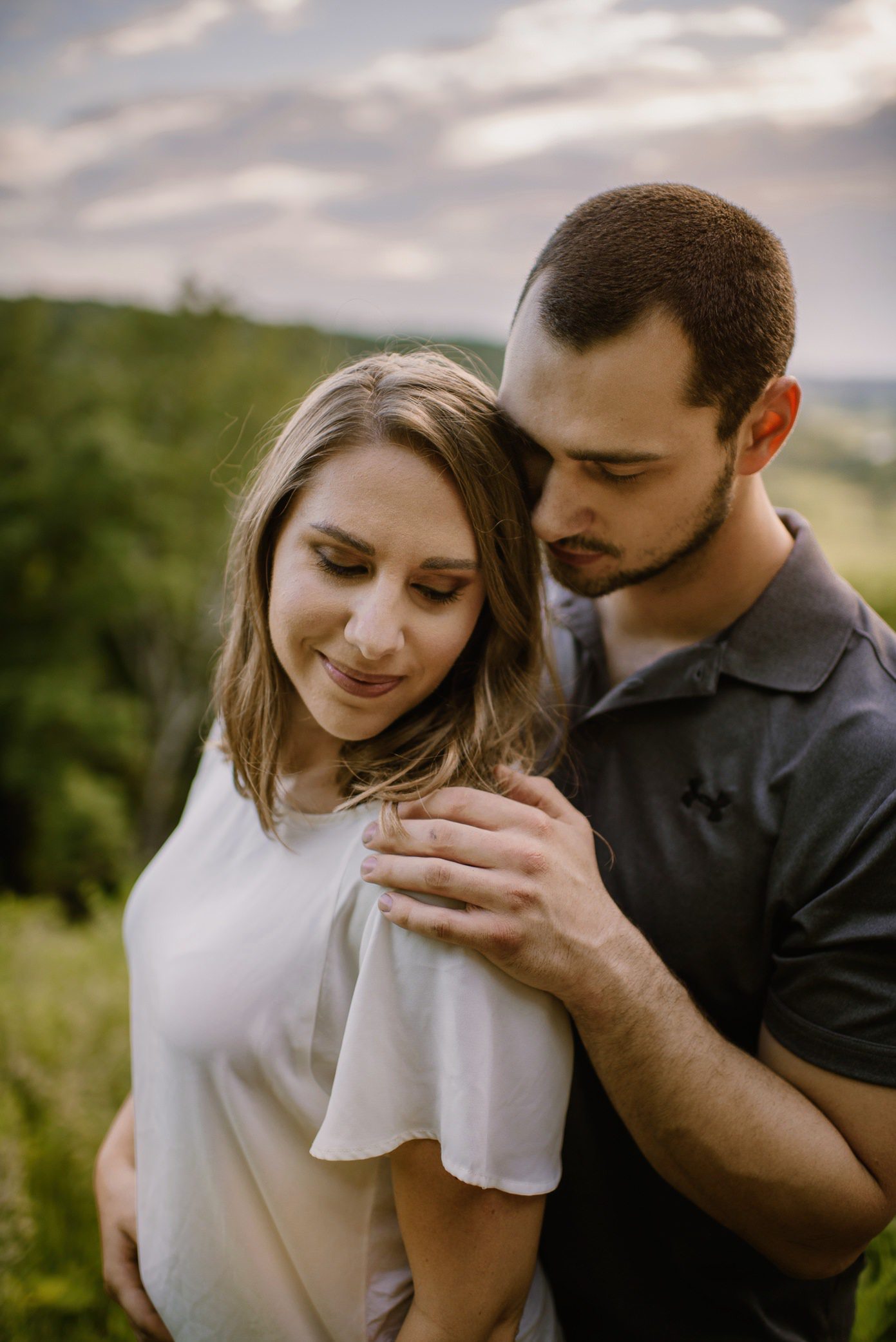 Engagement session at Indian Lake in Wisconsin