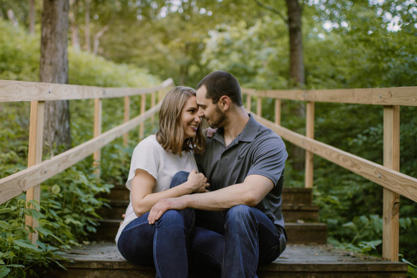 Engagement session at Indian Lake in Wisconsin