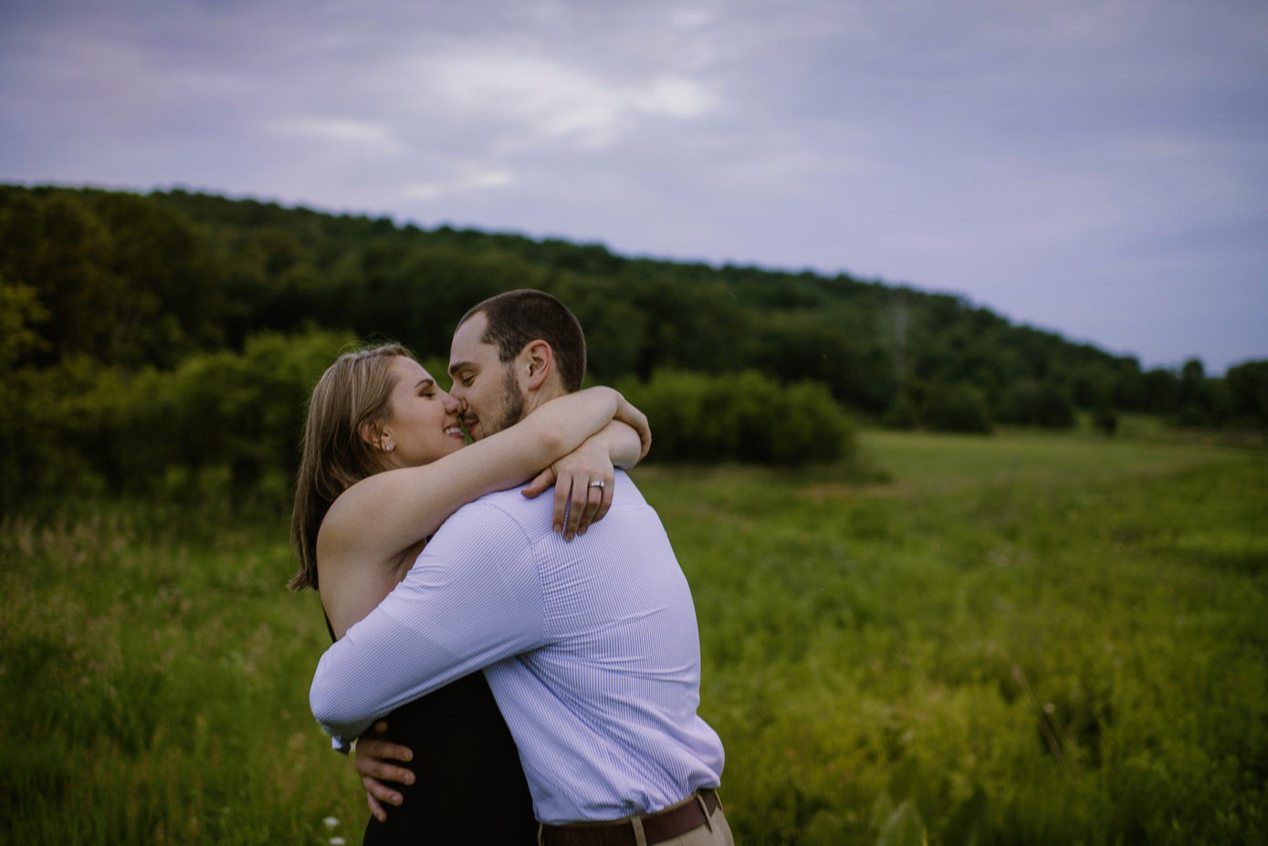 Engagement session at Indian Lake in Wisconsin