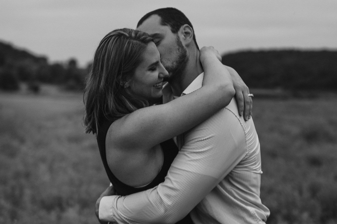 Engagement session at Indian Lake in Wisconsin