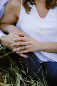 Ring shot at engagement session
