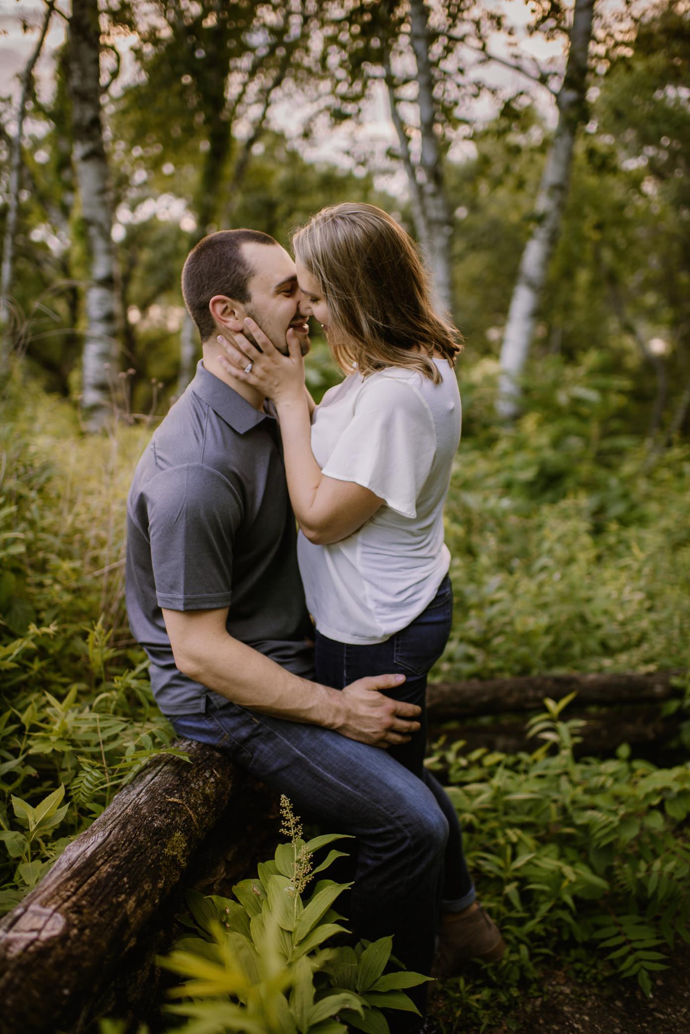 Indian Lake engagement session with Kate Senger Photography