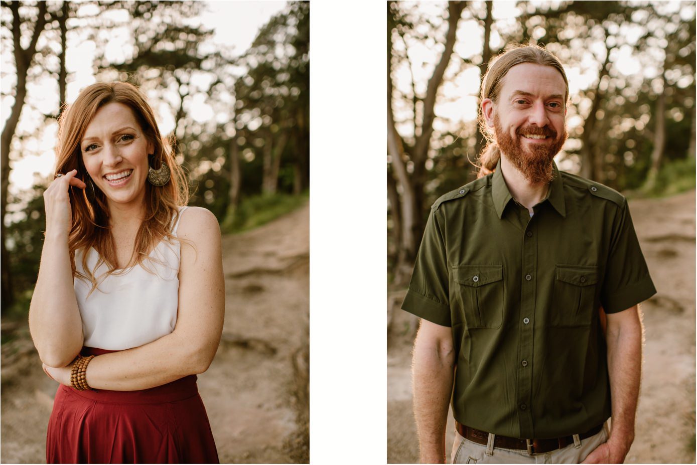 Engaged couple at Gibraltar Rock