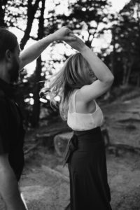 Wisconsin engagement session at Gibraltar Rock