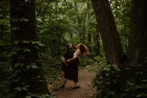 Couple dancing at Gibraltar Rock