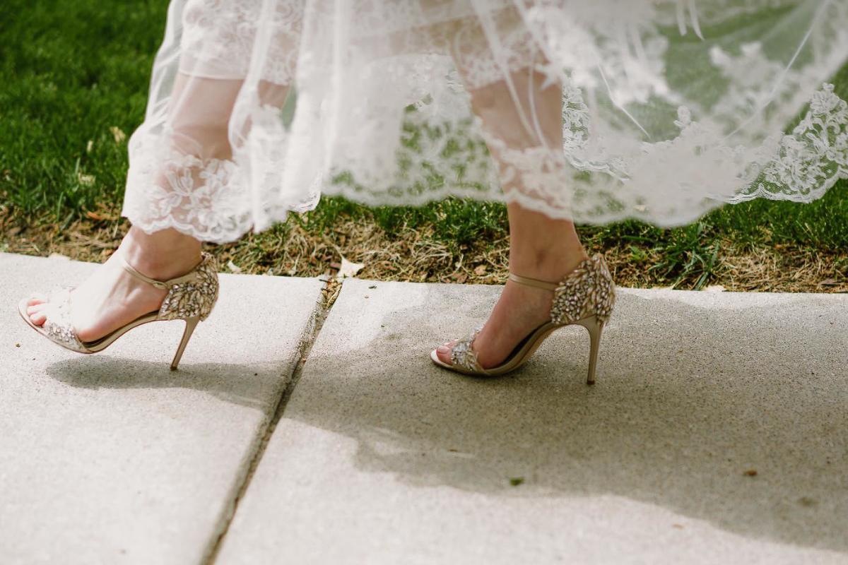 Badgley Mischka bridal shoes