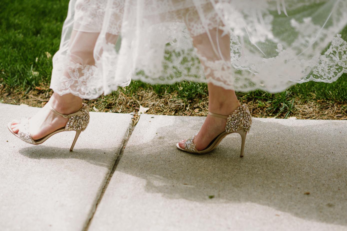 Badgley Mischka bridal shoes