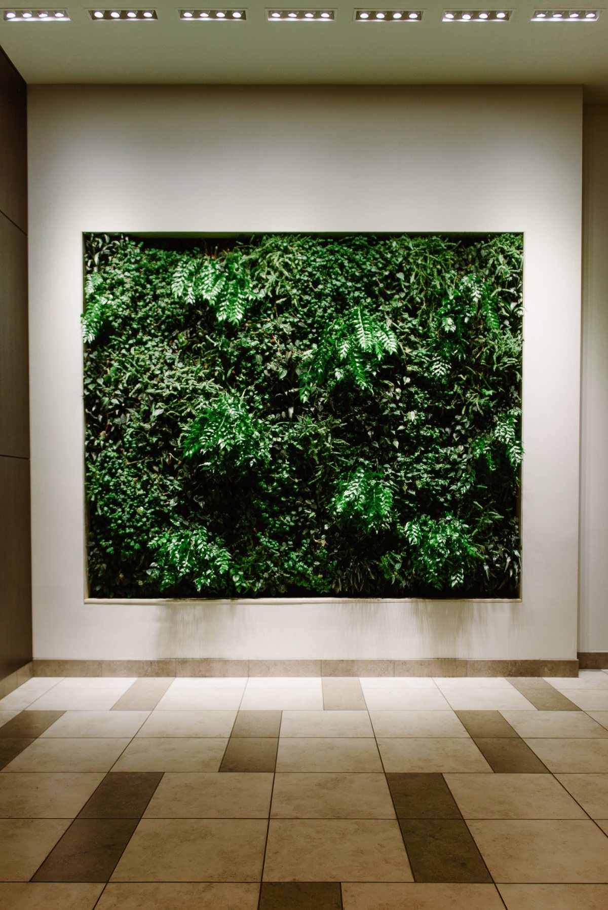 Botanical wall in The Westin Milwaukee