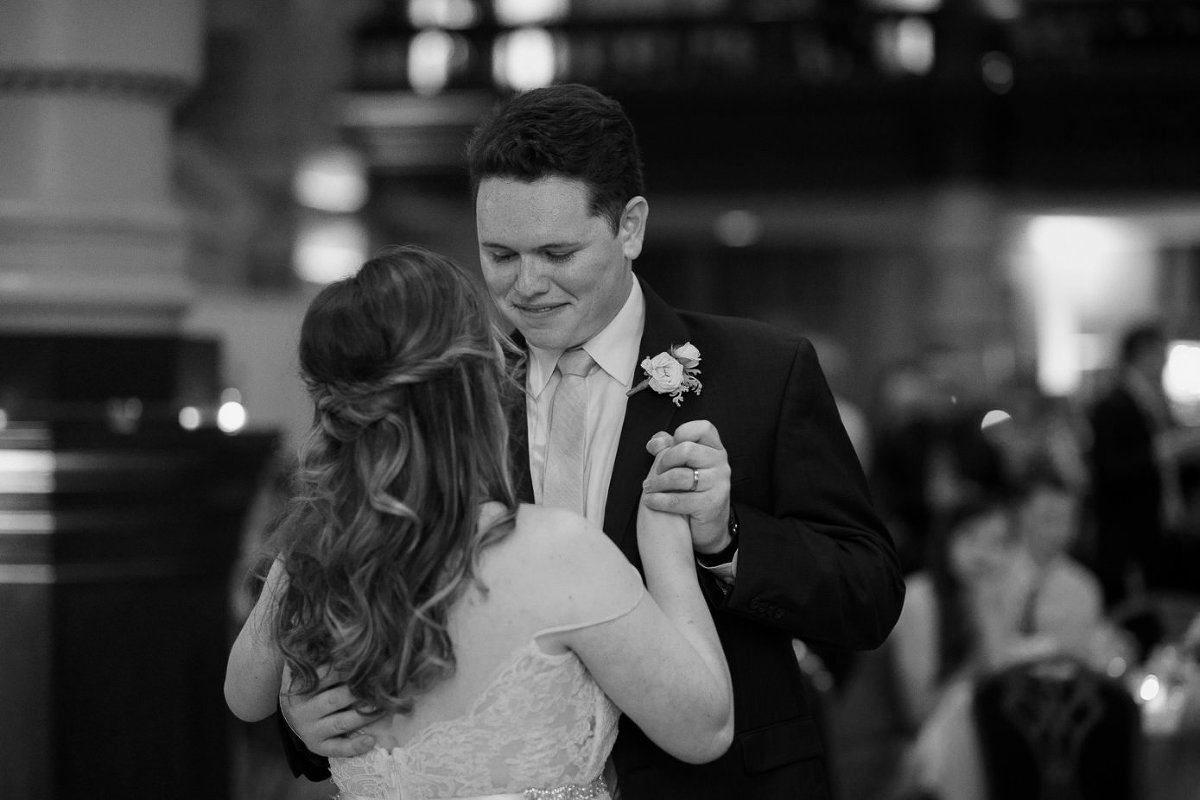 Bride and Groom first dance at The Grain Exchange