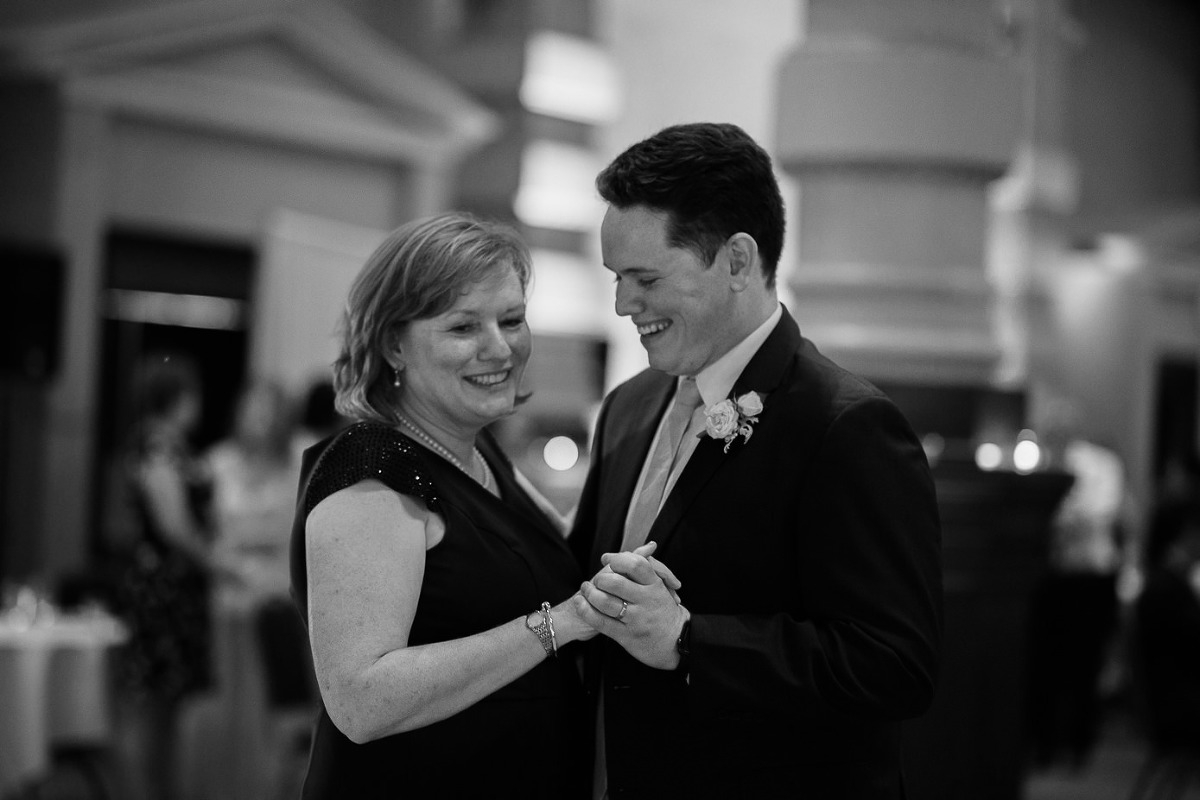 Mother and son first dance at the Grain Exchange