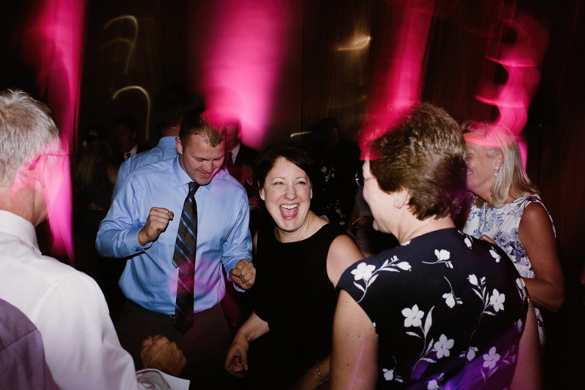 Wedding party dancing at The Grain Exchange