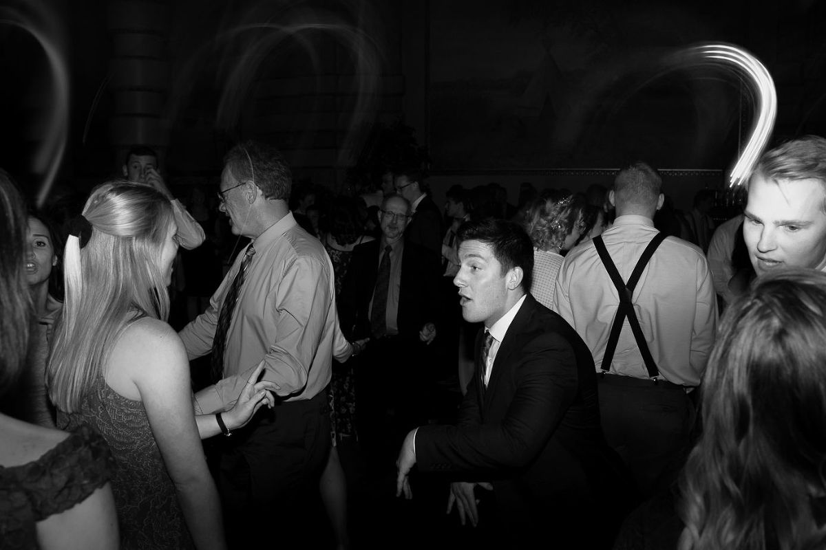 Wedding party dancing at The Grain Exchange