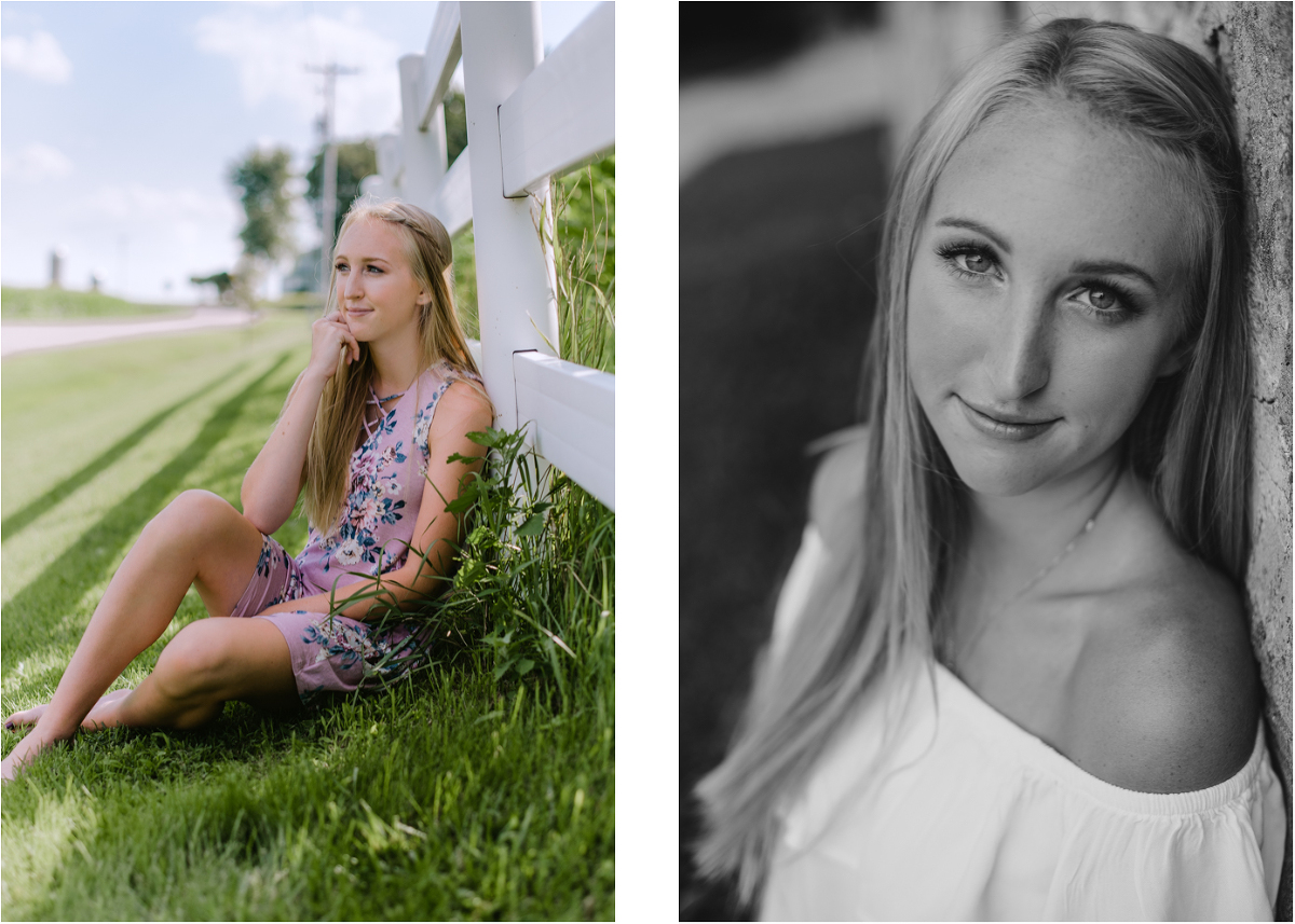 Lodi senior pictures on country farm